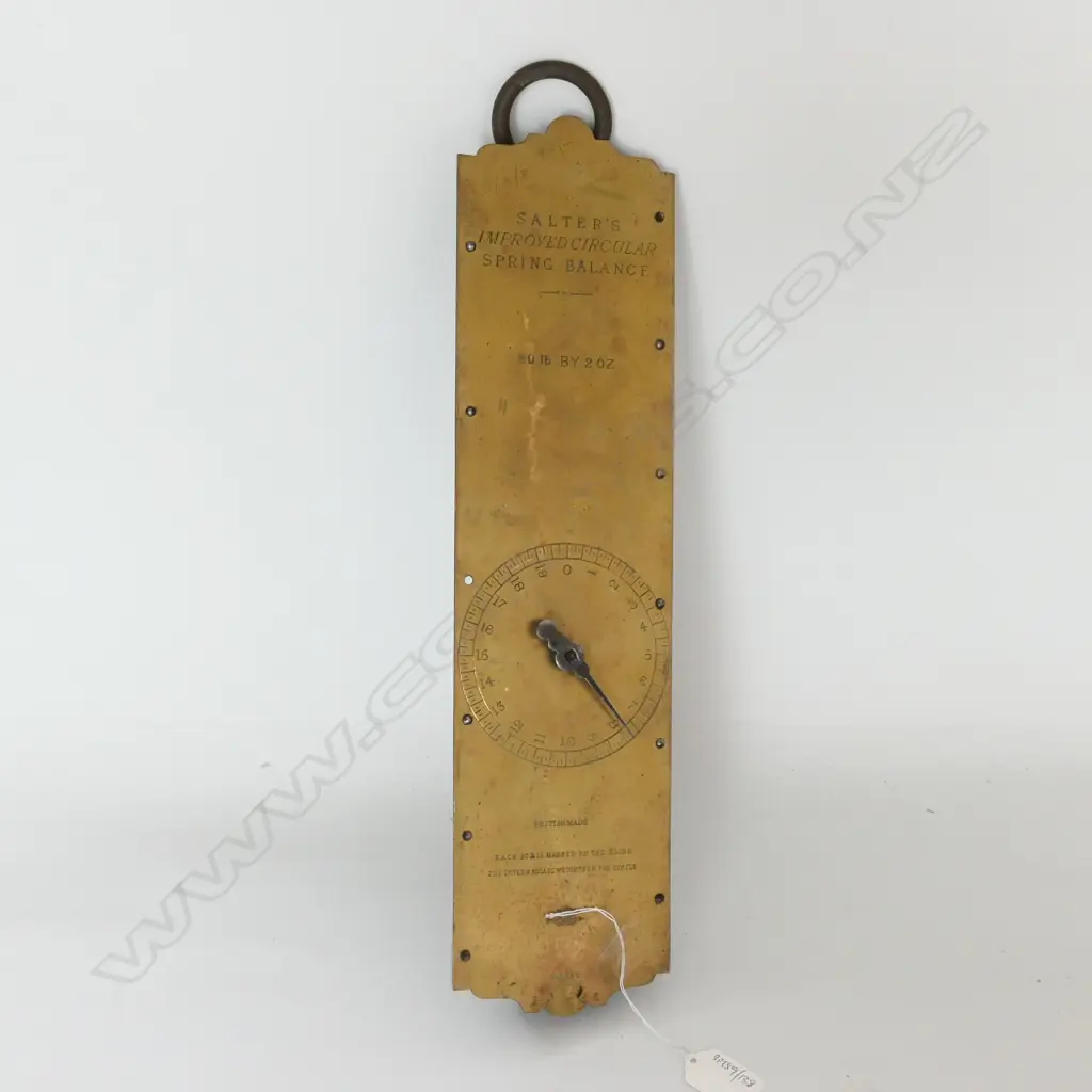 LARGE SALTER'S SPRING BALANCE TO WEIGH 60lb BY 2oz. H.420mm, (REQUIRES HOOK) Image 1++